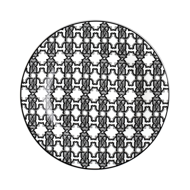 MONOGRAM BLACK Dessert Plate