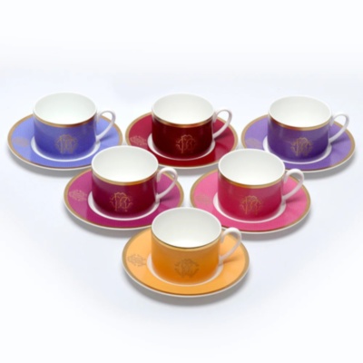Lizzard Sunset – Set of 6 Tea Cup & Saucer 