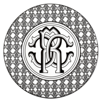 MONOGRAM BLACK Charger Plate