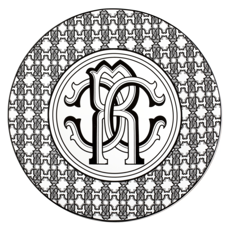 MONOGRAM BLACK Charger Plate