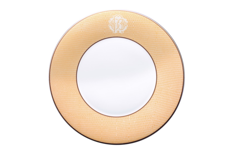 Lizard Gold Charger Plate