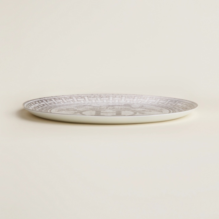 Mosaique au 24 platinum tart platter Hermes
