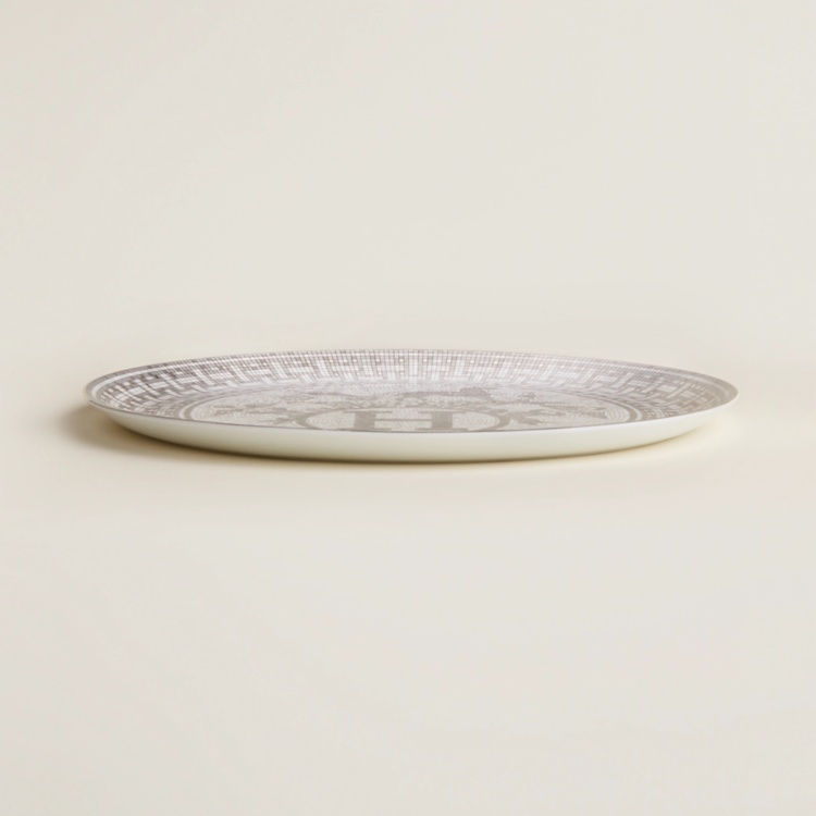 Mosaique au 24 platinum tart platter Hermes