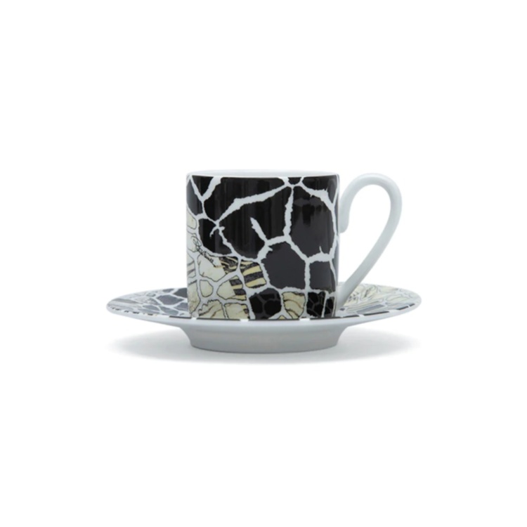 Africa DakarGabon Luxury Box Set of 2 Coffee Cup Saucer 