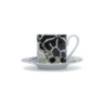 Africa DakarGabon Luxury Box Set of 2 Coffee Cup Saucer 