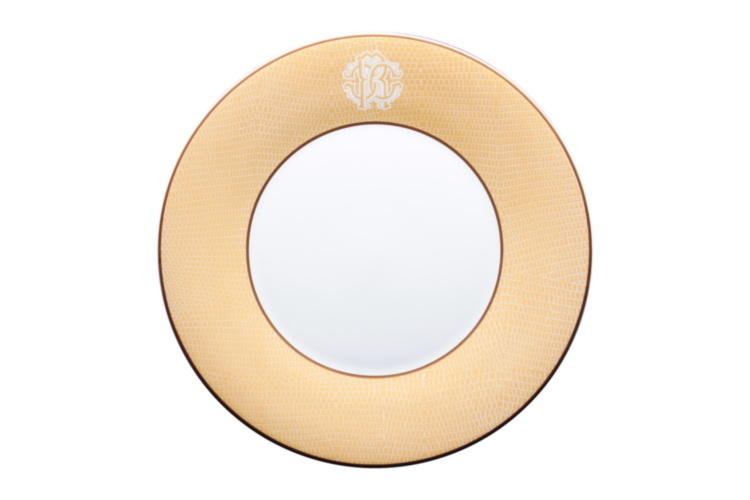 Lizard Gold Dinner Plate