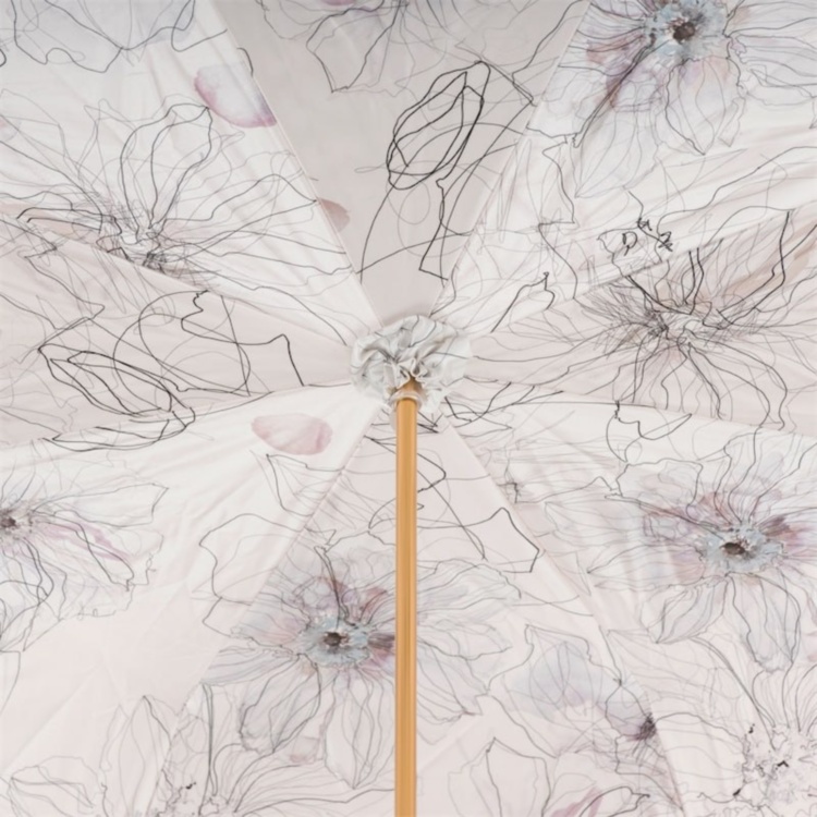 Awesome Ivory Umbrella, Double Cloth Pasotti
