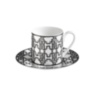 MONOGRAM BLACK Coffee Cup And Sauser-Tazza Caffè Con Piattino