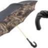 Snake Print Umbrella with Ruched Leather Handle Pasotti
