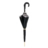 Snake Print Umbrella with Ruched Leather Handle Pasotti