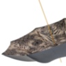 Snake Print Umbrella with Ruched Leather Handle Pasotti