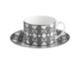 MONOGRAM BLACK Tea Cup And Sauser-Tazza Te Con Piattino