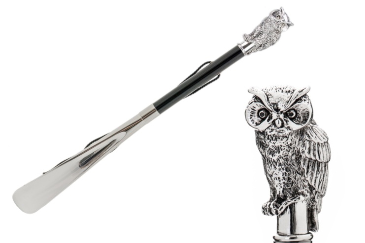 Silver Owl Shoehorn Pasotti
