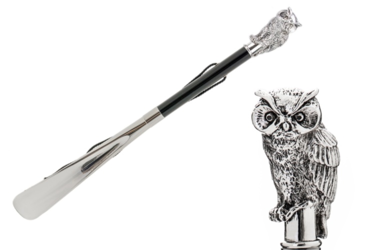 Silver Owl Shoehorn Pasotti