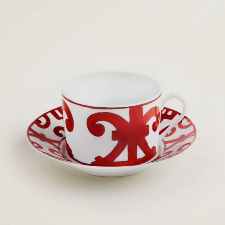 Balcon du Guadalquivir Breakfast Tea Cup and Sauser Hermes