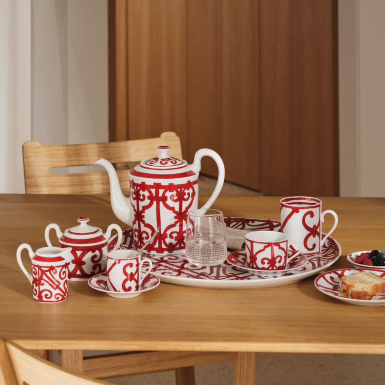 Balcon du Guadalquivir Breakfast Tea Cup and Sauser Hermes