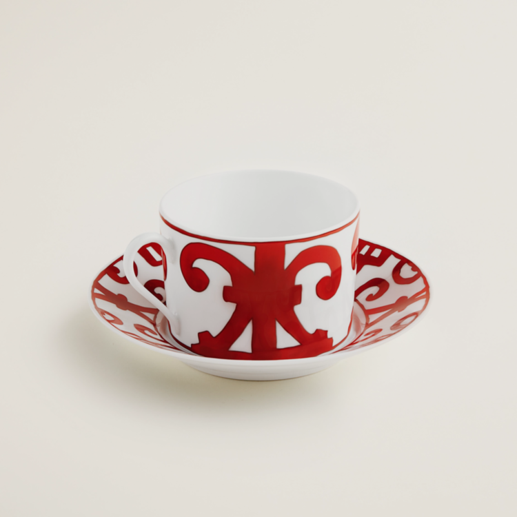 Balcon du Guadalquivir Breakfast Tea Cup and Sauser Hermes