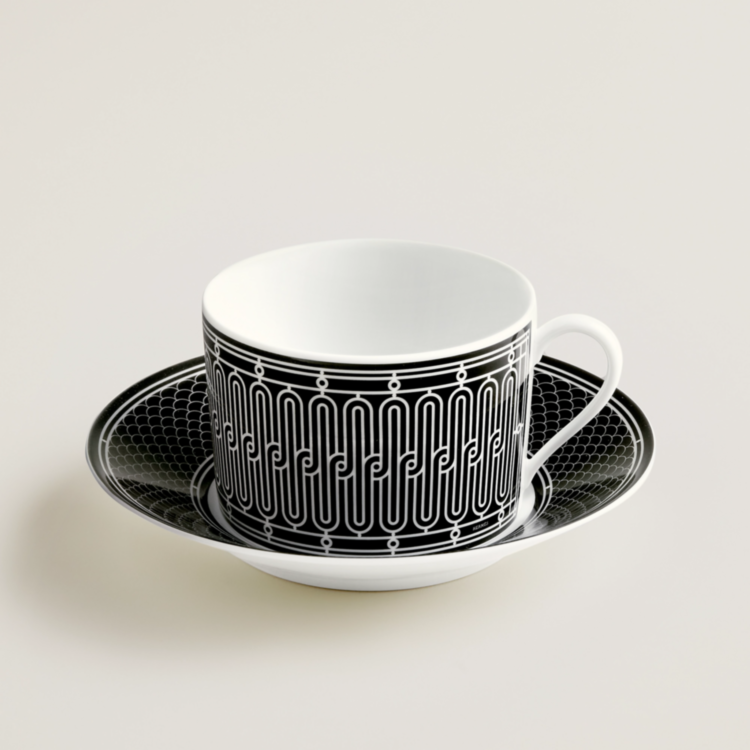 H DECO Breakfast Tea Cup and Sauser set of 2 Hermes