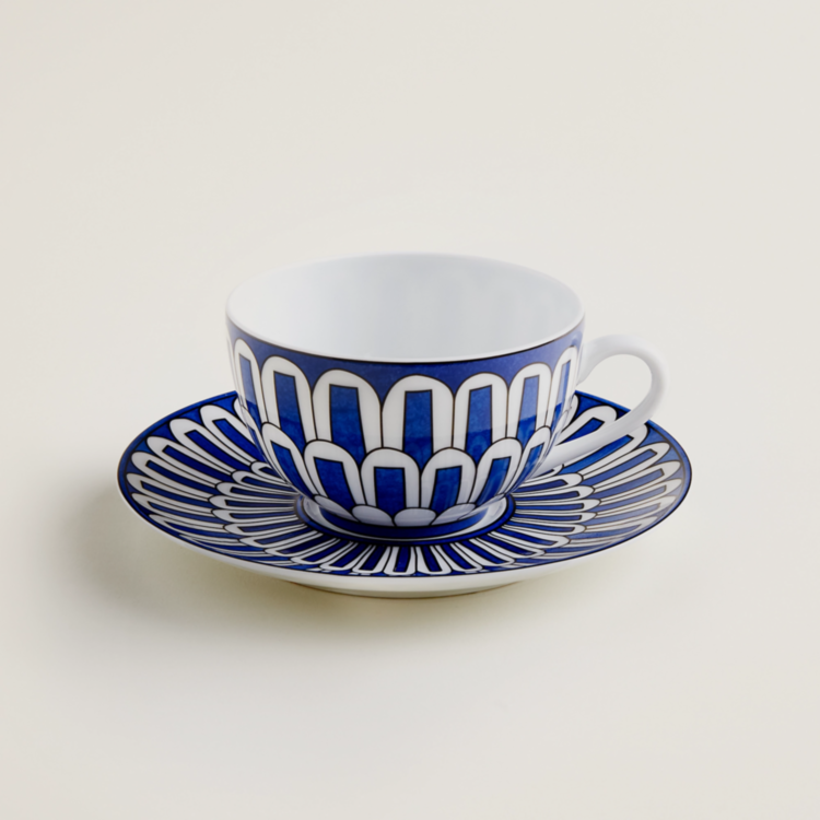 Bleus D'Ailleurs Tea Cup And Sauser set of 2 Hermes