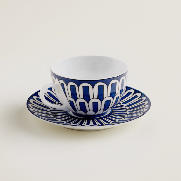 Bleus D'Ailleurs Tea Cup And Sauser set of 2 Hermes
