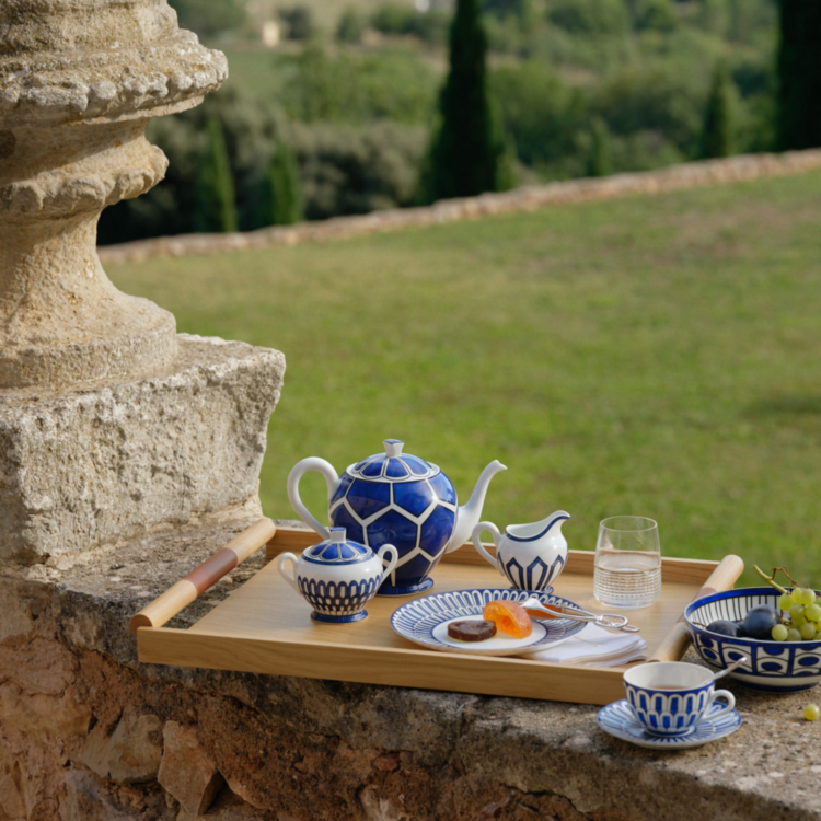 Bleus D'Ailleurs Tea Cup And Sauser set of 2 Hermes