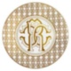 MONOGRAM GOLD Charger Plate