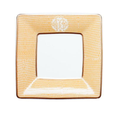 Lizard Gold Square Tidy Tray