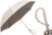 Ivory Umbrella With Black Stripes Pasotti