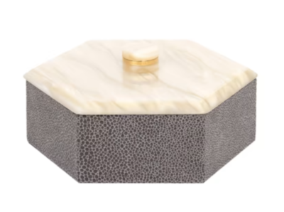 Kelly Hexagonal Box(Light Grey) Pinetti