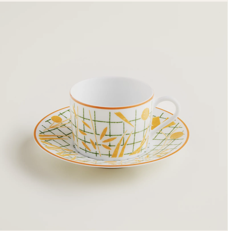 A Walk in the Garden tea cup and saucer Hermes