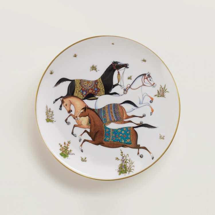 Cheval d'Orient dessert plate Hermes