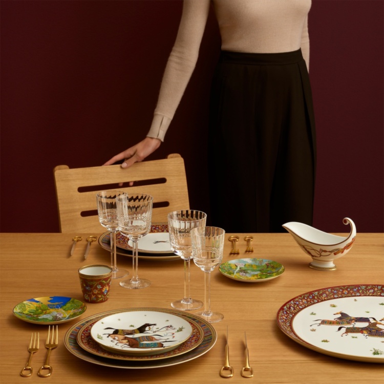 Cheval d'Orient dessert plate Hermes