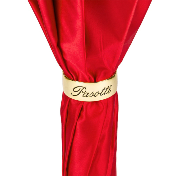 Red Dahlia Umbrella Double Cloth Pasotti
