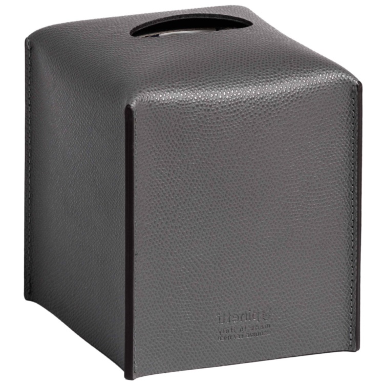 Soft Square Tissue Box(Dark Grey) Pinetti  