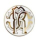 MONOGRAM GOLD Bread Plate