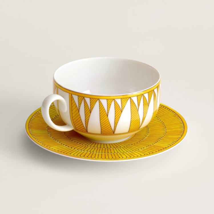 Soleil d’Hermès tea cup and saucer Hermes