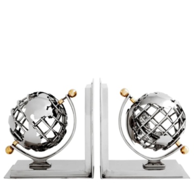 Bookend Globe set of 2 DESIGNER DECORATION 