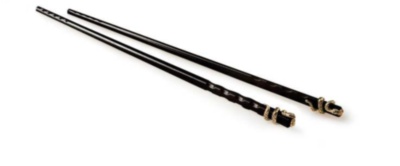 PYTHON GOLD set of 2 Chopsticks Black