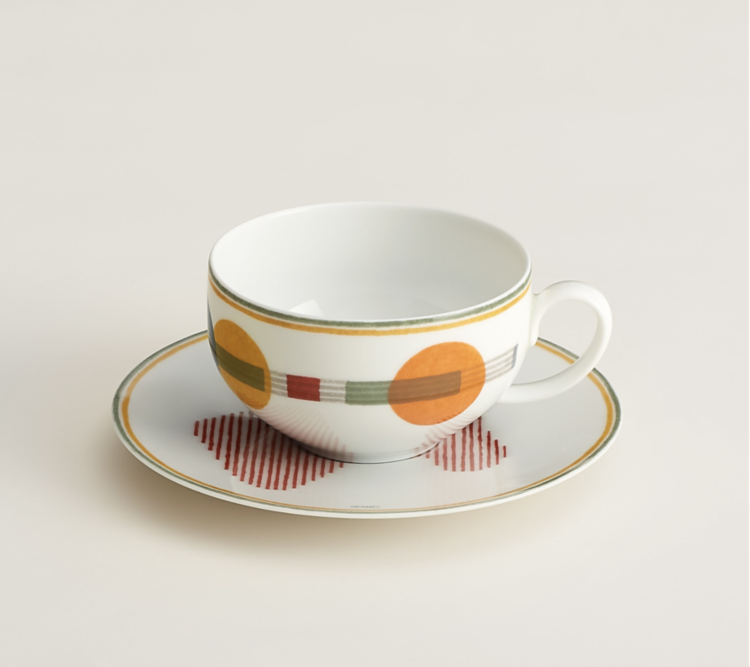 Saut tea cup and saucer set of 2 Hermes
