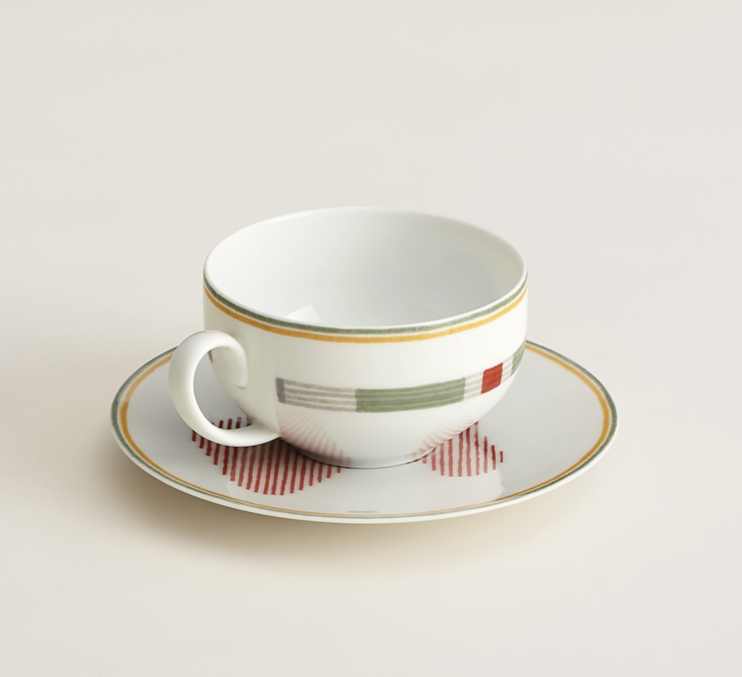 Saut tea cup and saucer set of 2 Hermes