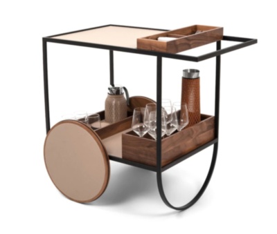 Magenta Serving Trolley (Camel) Pinetti