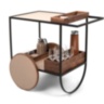 Magenta Serving Trolley (Camel) Pinetti
