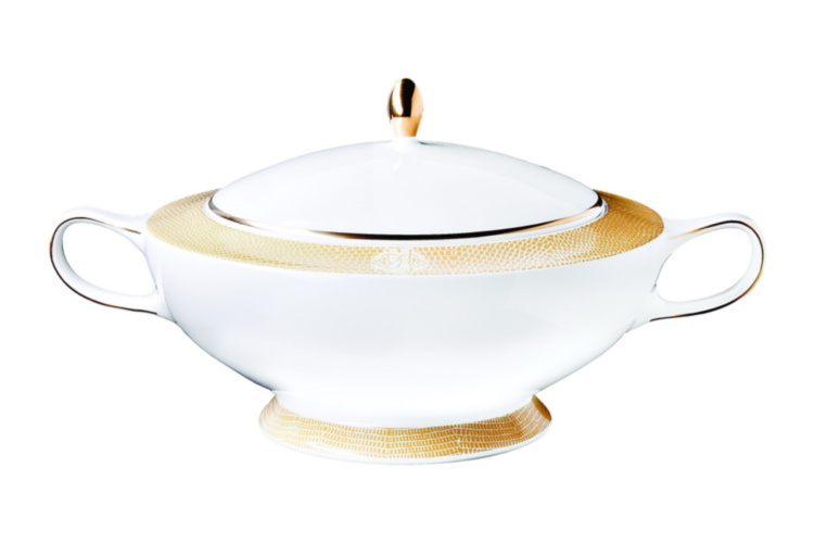 Lizard Gold Soup Tureen