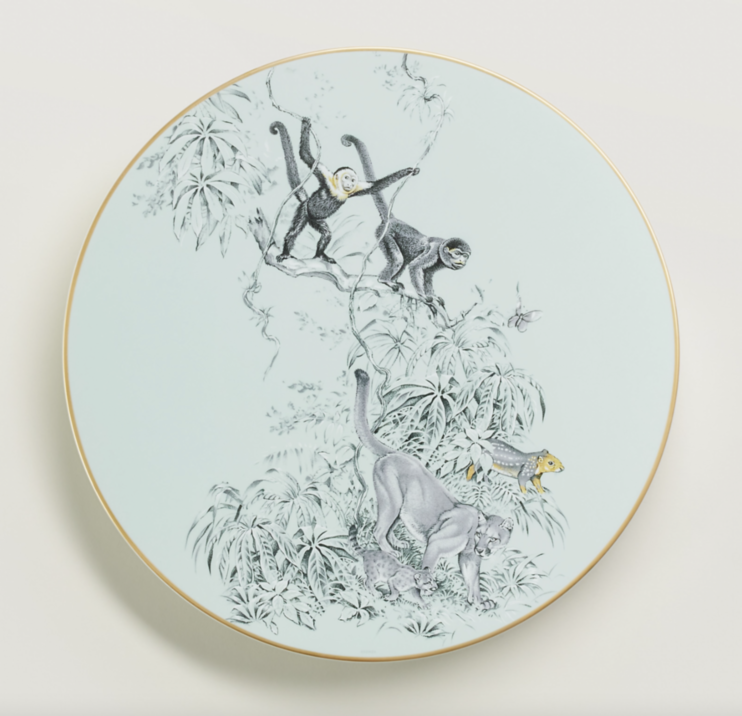 Carnets d'Équateur dessert plate Hermes