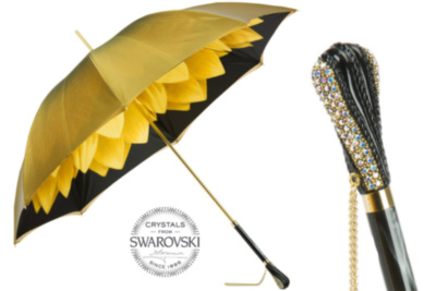 Luxury Gold Dahlia Umbrella Double Cloth Pasotti