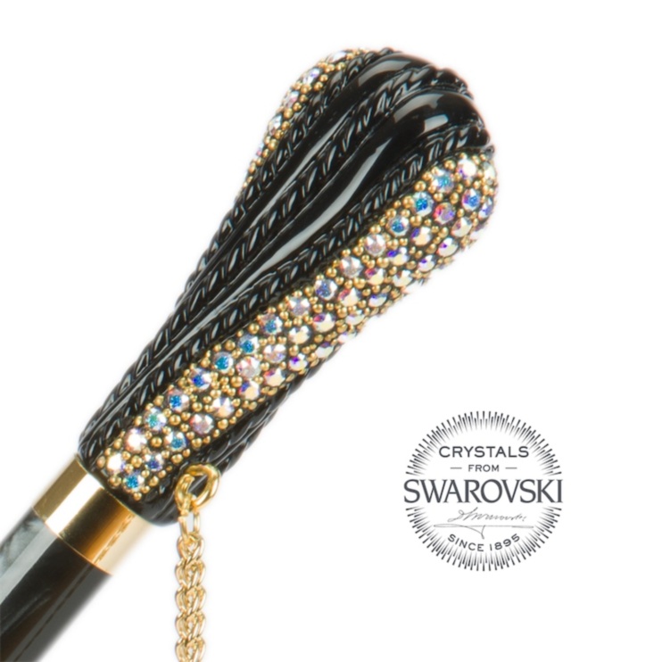 Luxury Gold Dahlia Umbrella Double Cloth Pasotti