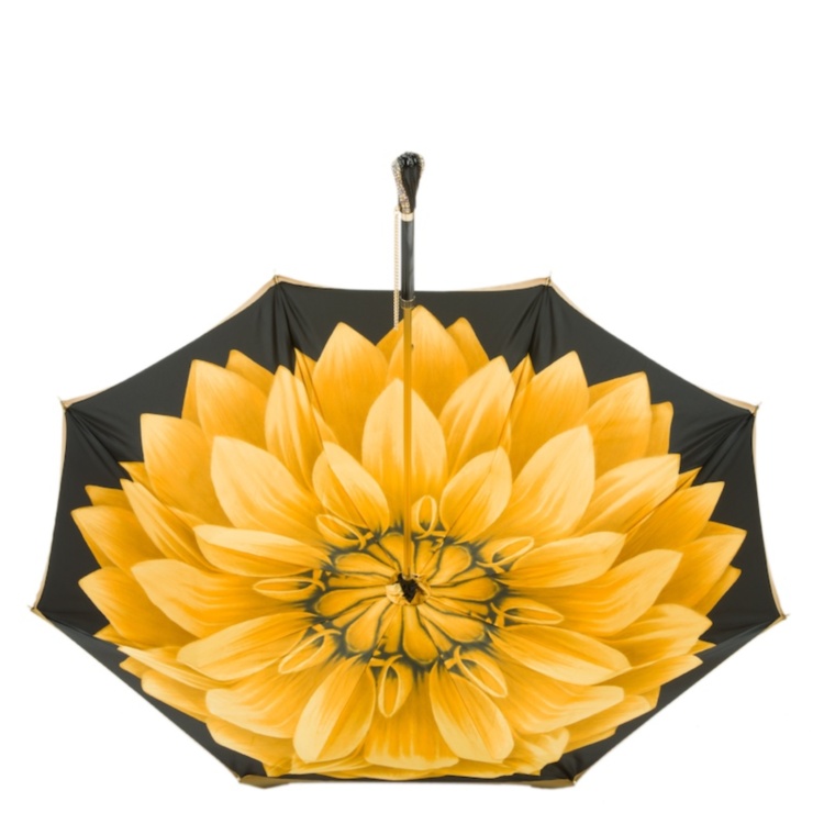 Luxury Gold Dahlia Umbrella Double Cloth Pasotti