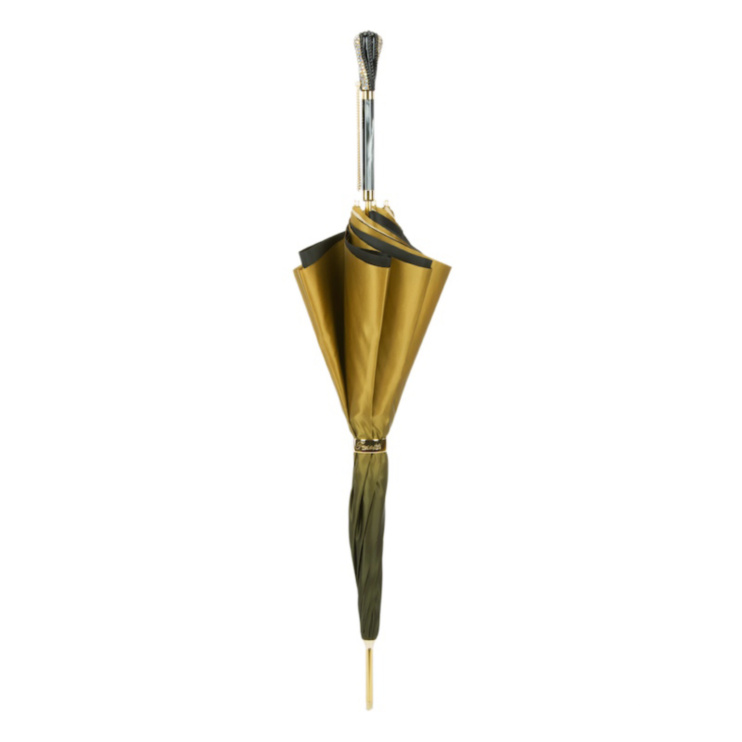 Luxury Gold Dahlia Umbrella Double Cloth Pasotti