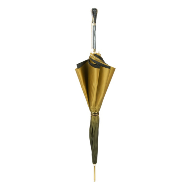 Luxury Gold Dahlia Umbrella Double Cloth Pasotti