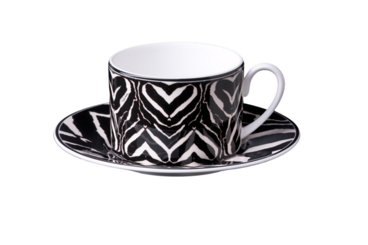 Zebra Tea Cup set of 6